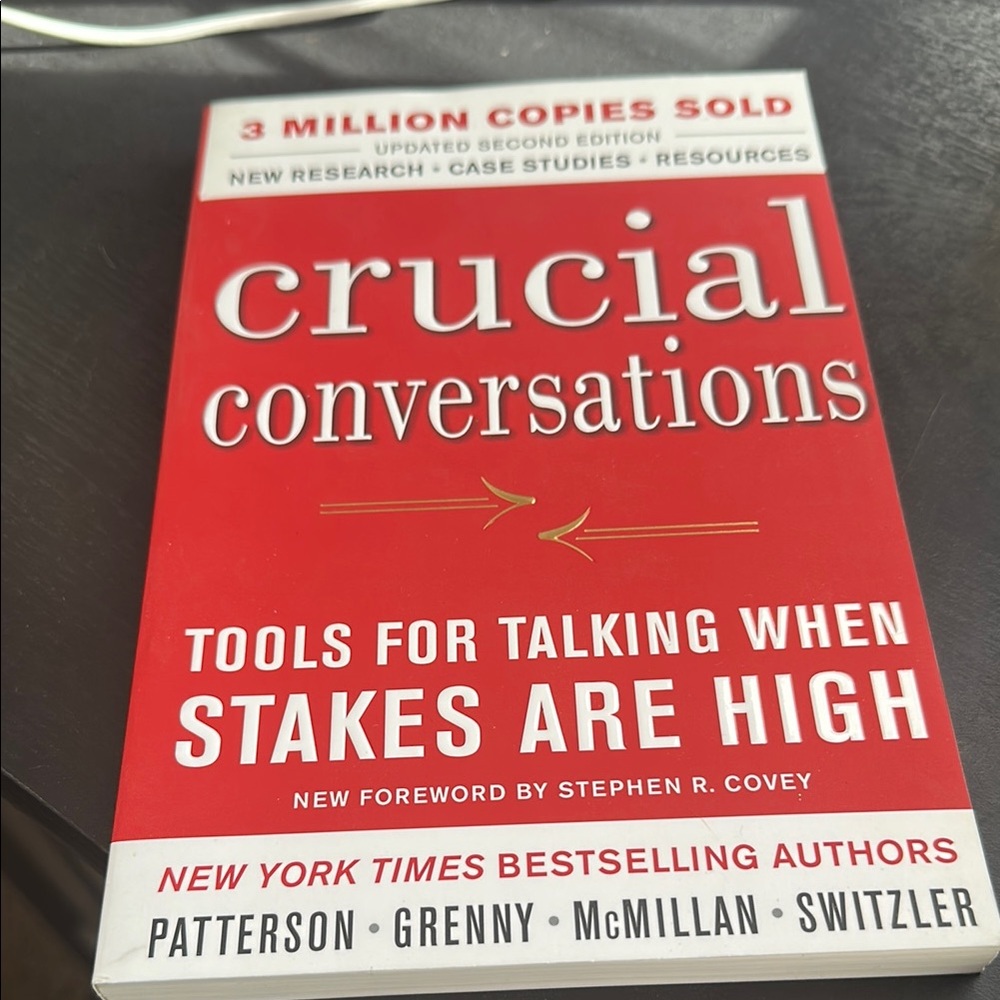 Crucial Conversations Book - Red Cover